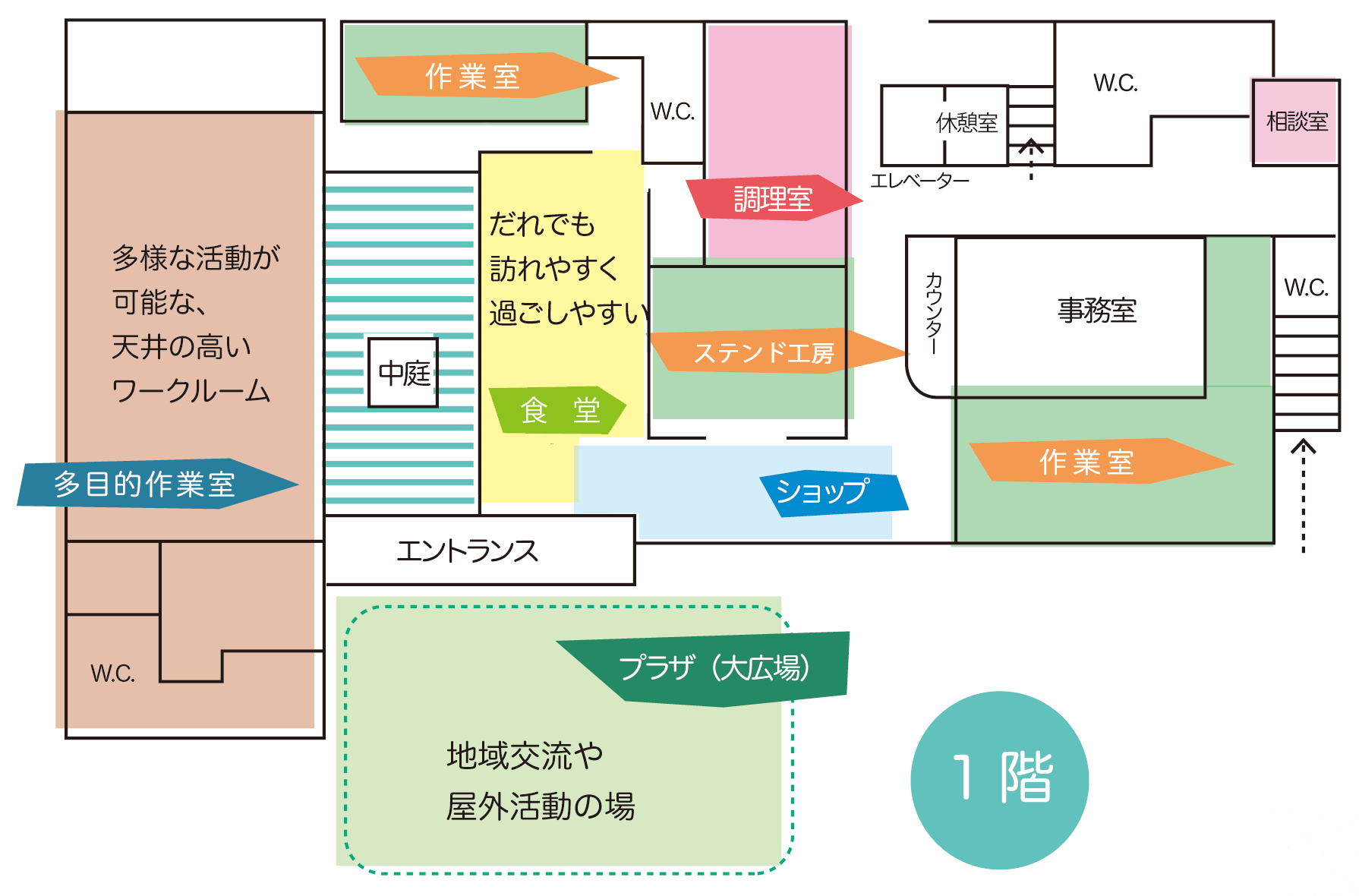 フロアマップ 1F